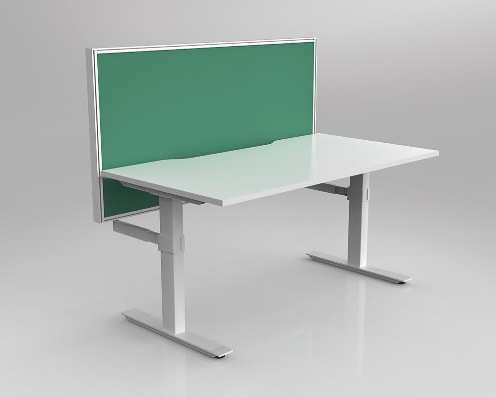 Agile Fixed Height Desk with Studio 50 Screen